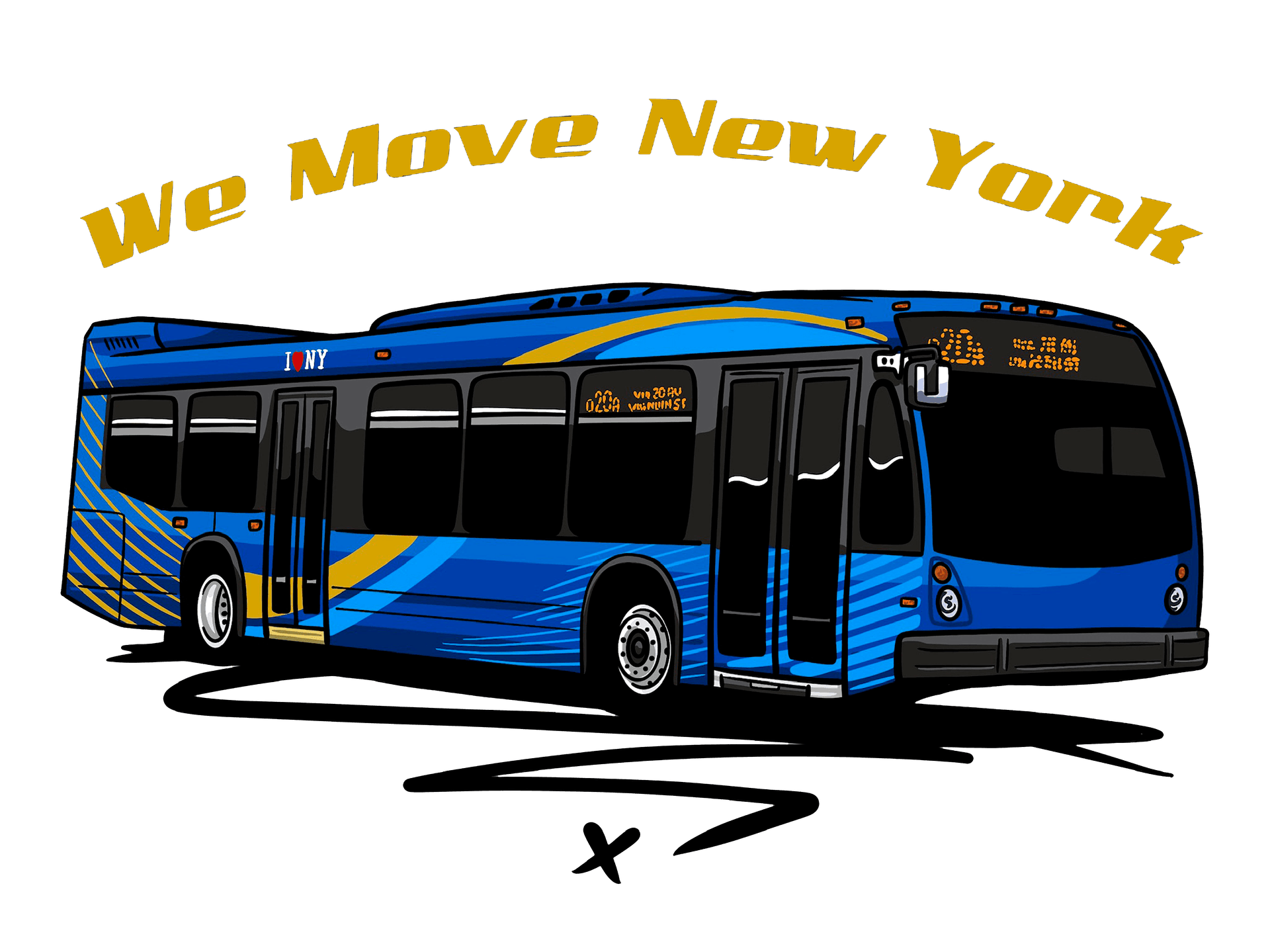 We Move New York bus
